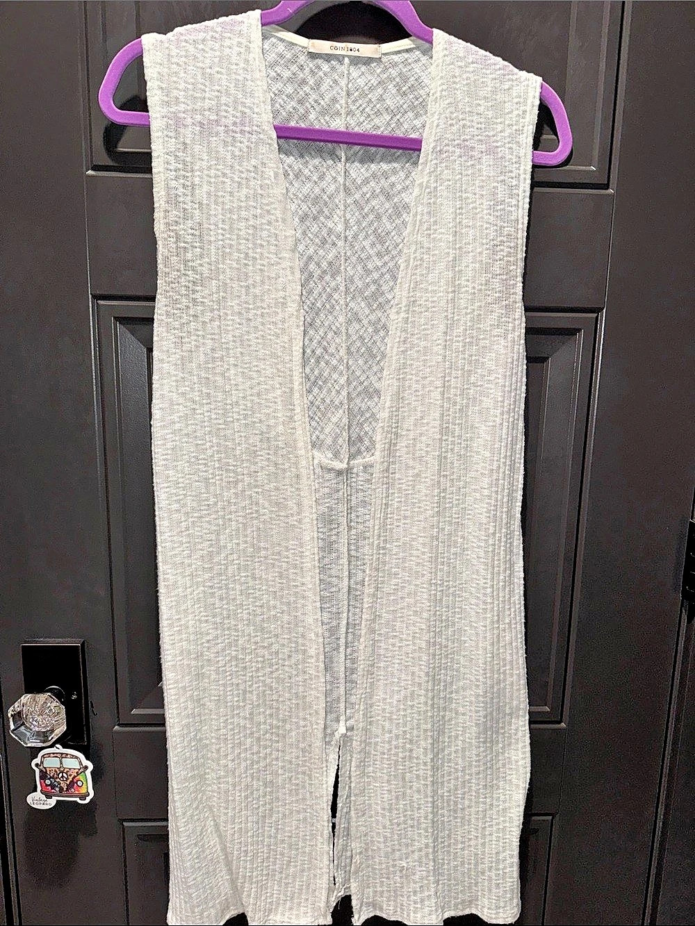 Coin 1804 Longline White Vest Like New